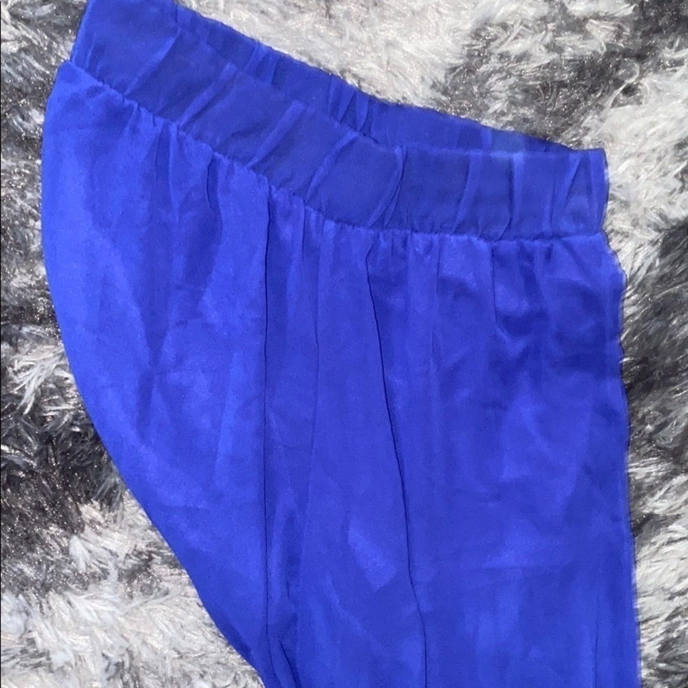 Symphony blue swimsuit cover up pants Sz Small